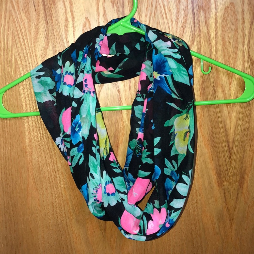 Charming Charlie’s exclusive neon floral scarf